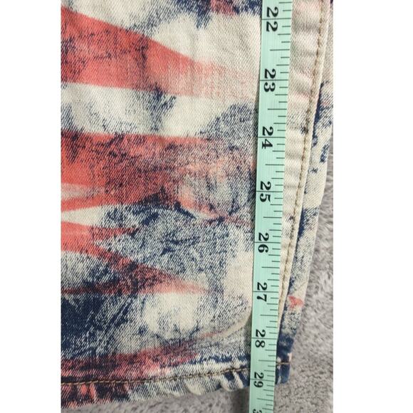 Waimea Mens Distressed Skinny Slim Red Wash Spandex Stretch Denim Jeans - Picture 6 of 10